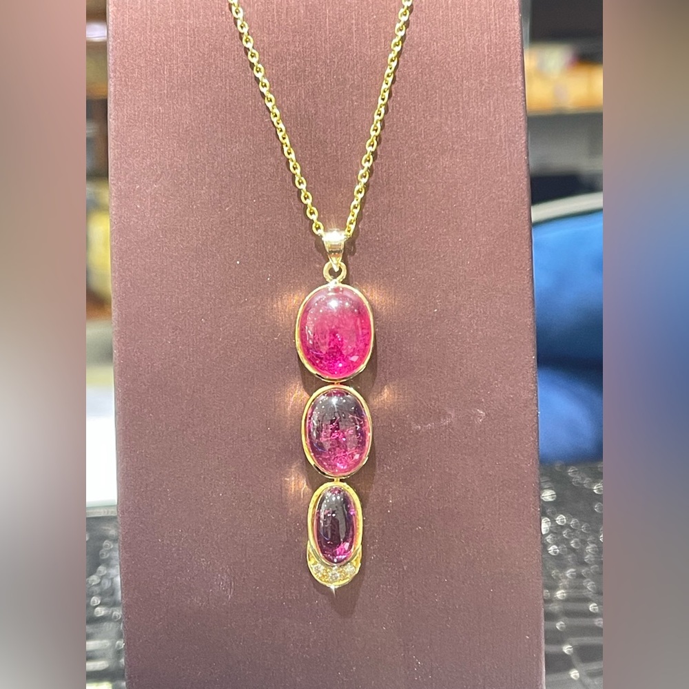 Tourmaline Necklace In 14k